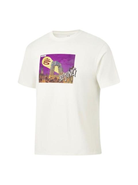 Li-Ning Li-Ning x Curry China Tour City BeiJing T-Shirt 'White' AHSWK07-3