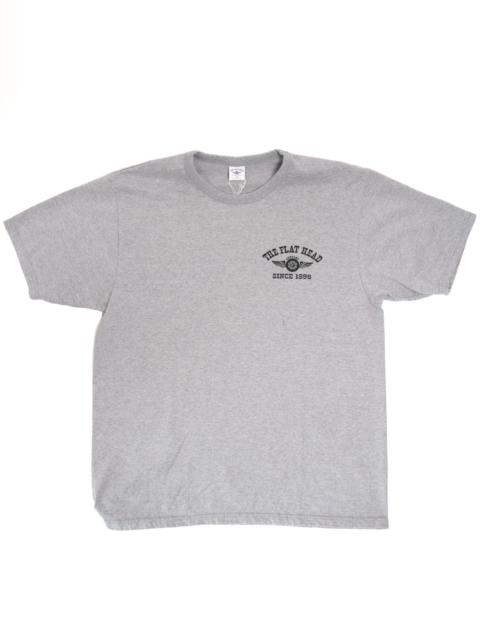 THE FLAT HEAD FN-THC-202 Flying Wheel Tee Grey