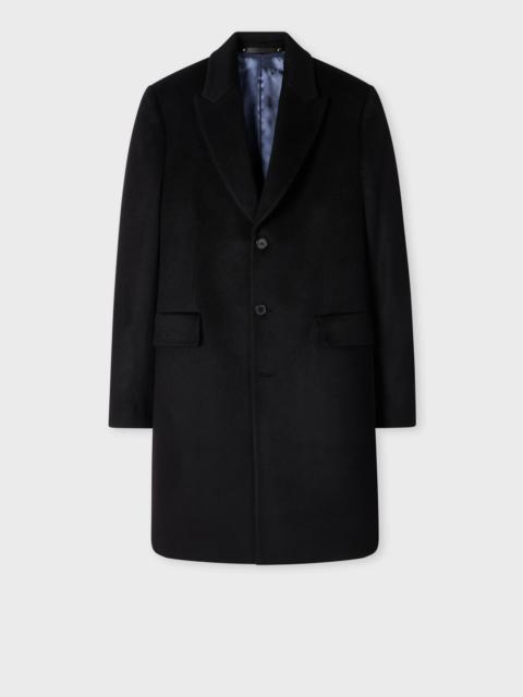 Paul Smith Black Cashmere Epsom Coat
