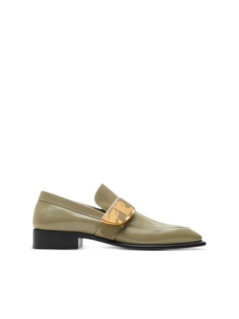 Burberry Shield leather loafers