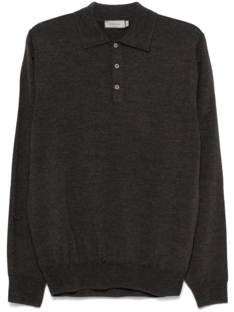 Canali wool polo shirt