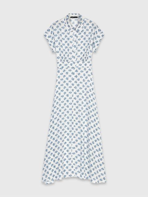 maje Jacquard print maxi dress