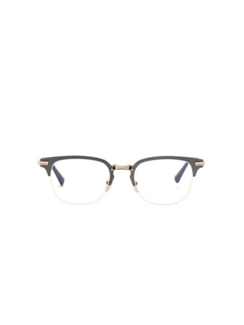 Clubmaster-frame glasses