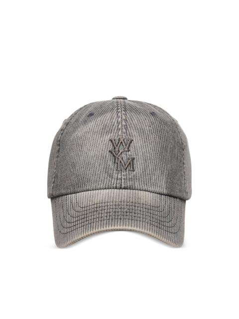 Wooyoungmi logo-embroidered corduroy baseball cap
