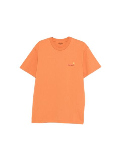 logo-embroidered T-shirt