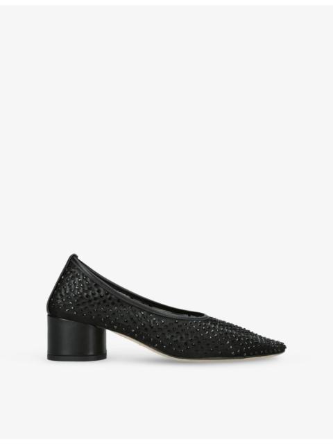 DEAR FRANCES Balla Pump 55 Crystal Mesh Heeled Courts