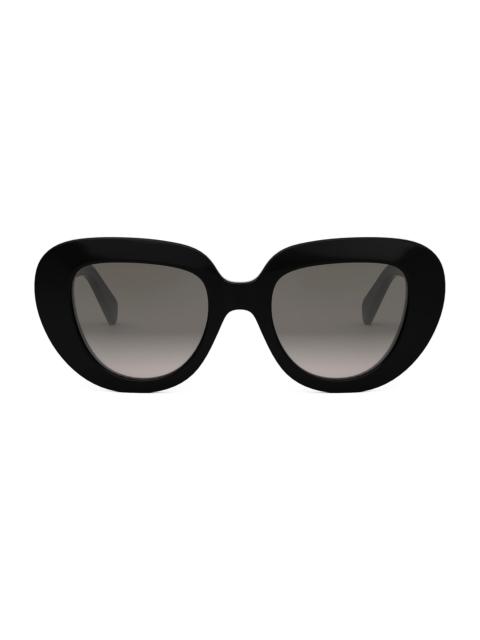 CELINE Women's 3 Dots 51MM Butterfly Sunglasses - Black Grey