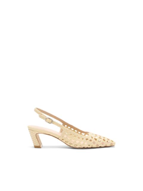 Stuart Weitzman Stassi interwoven slingback pumps