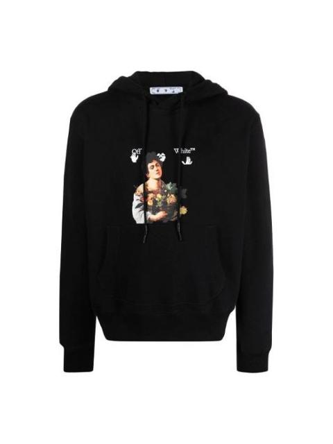 Off-White Off-White Men's SS21 Caravaggio Boy Print Oversized Black OMBB074S21FLE0021001
