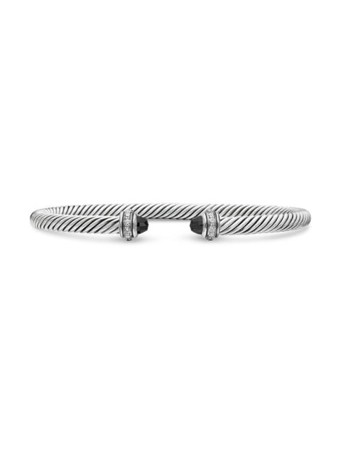 DAVID YURMAN Women's Classic Cable Bracelet in Sterling Silver - Black Onyx