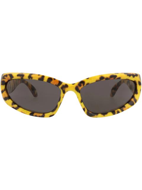 BALENCIAGA Balenciaga Shield-Frame Bio Injection Sunglasses Yellow Yellow Grey (BB0157S-30011238-005)