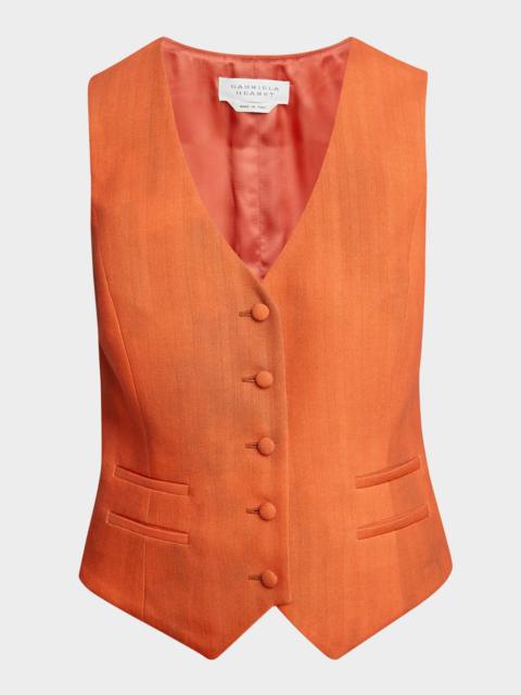 GABRIELA HEARST Coleridge Single-Breasted Vest