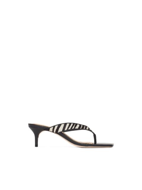 Cinq à Sept Frankie zebra-pattern sandals