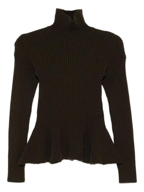 Max Mara ribbed peplum knitwear