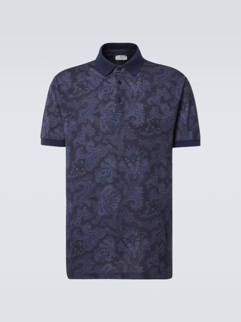 Etro Paisley cotton polo shirt