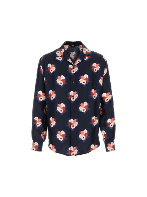 FENDI FENDI Silk Shirt New & Authentic (Men's size:L;)