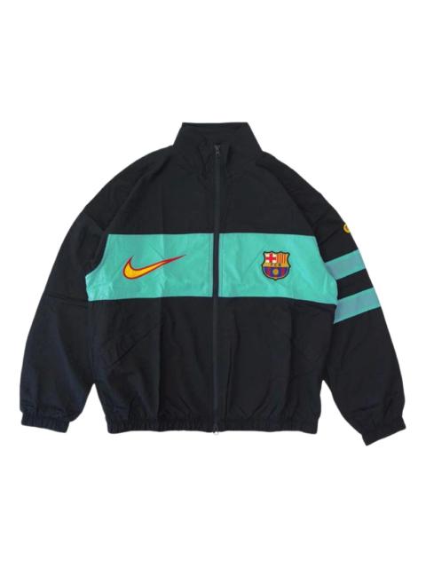 Nike Nike FC Barcelona Third Repel i96 Track Jacket 'Black Green Frost University Gold' IO4327-010
