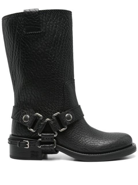 Miu Miu leather ankle boots