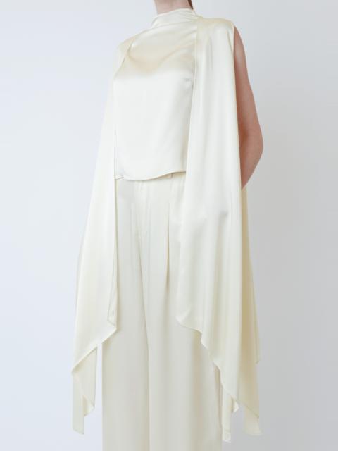 LAPOINTE Satin Cape Sleeve Top