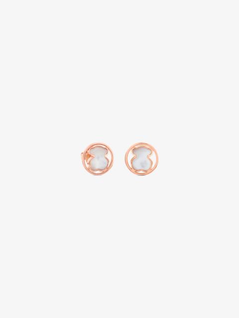 TOUS Rose 18K gold vermeil Camille Earrings with Mother-of-Pearl