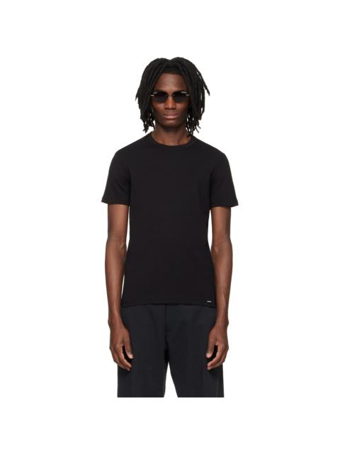 TOM FORD Black Cotton Crewneck T-shirt