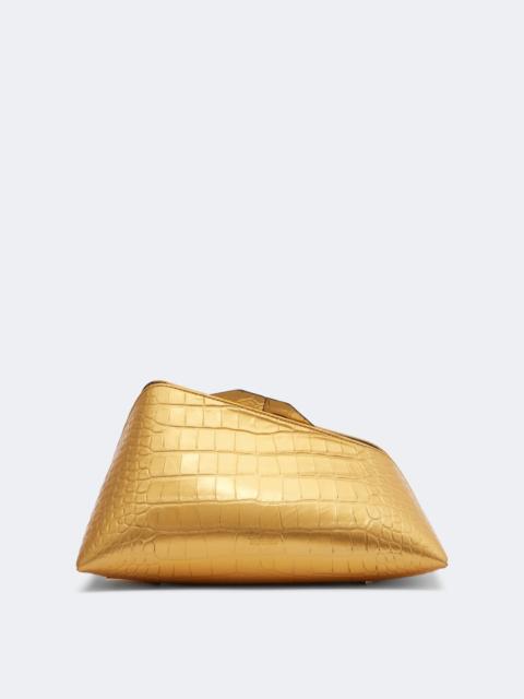 THE ATTICO 8:30PM Small croc-effect leather clutch