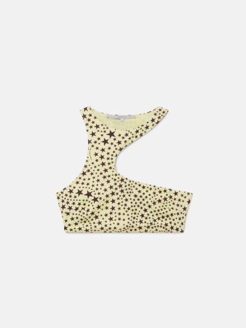 Stella McCartney Star Print Cut-Out Halterneck Bikini Top