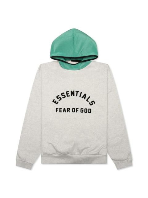ESSENTIALS Fleece Hoodie Light Heather Grey