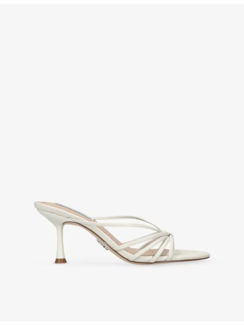 STEVE MADDEN Edna Heeled Leather Sandals