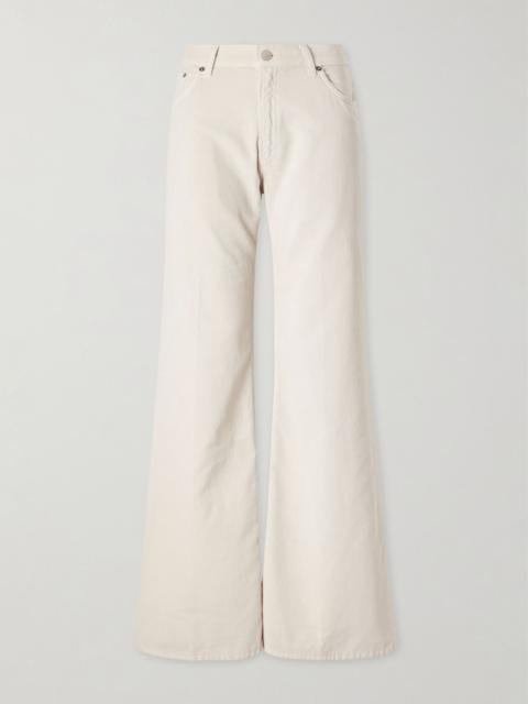 HAIKURE Clara cotton-courduroy wide-leg pants White