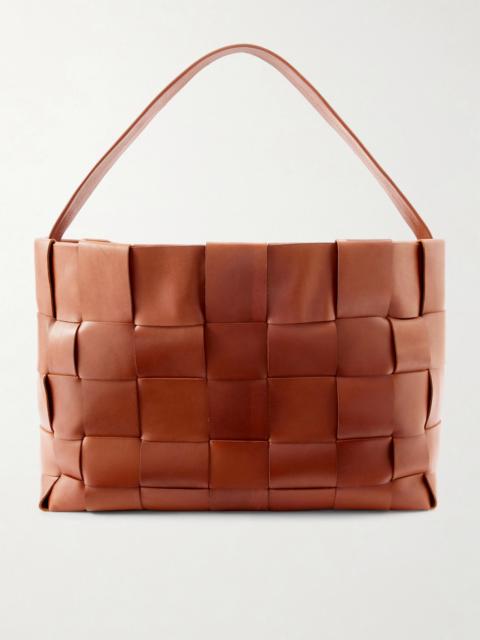 ST. AGNI Woven Leather Tote