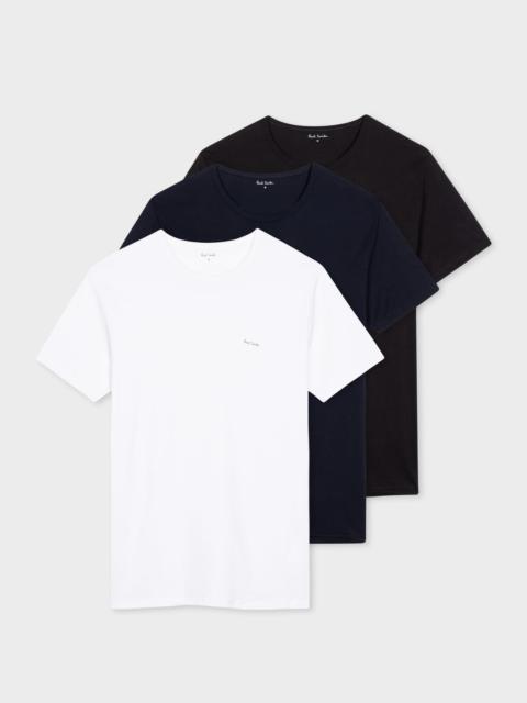 Paul Smith Cotton Logo Lounge T-Shirts Three Pack