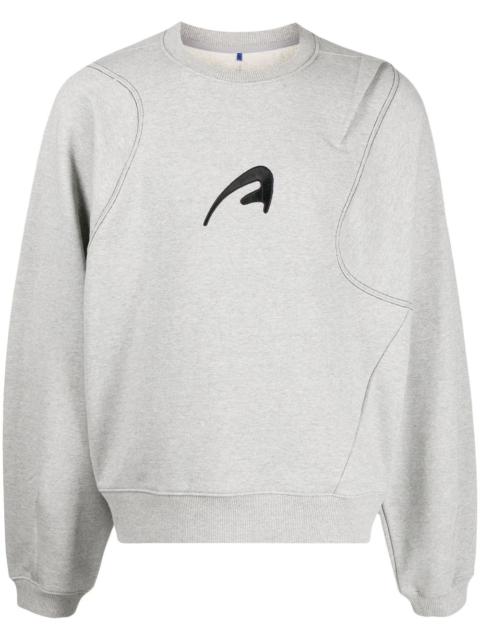 ADER error embroidered cotton sweatshirt