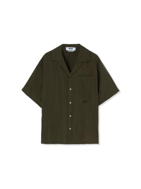 MSGM Cupro bowling shirt