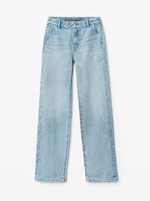 Alexander Wang EZ MID-RISE STRAIGHT LEG JEAN IN DENIM