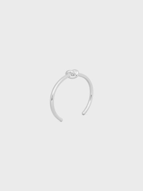 CELINE Knot Cuff in Brass with Rhodium Finish