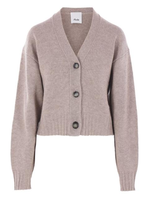 Allude button-detailed wool cardigan