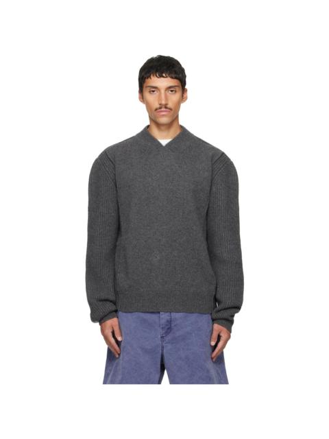 Marni Gray V Neck Sweater