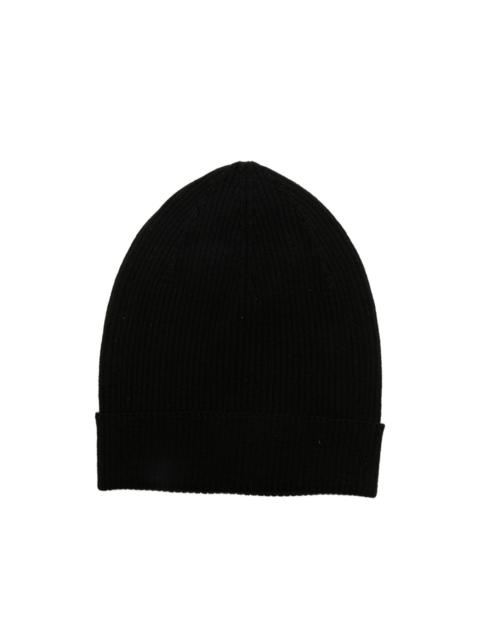 Rick Owens ribbed-knit beanie hat