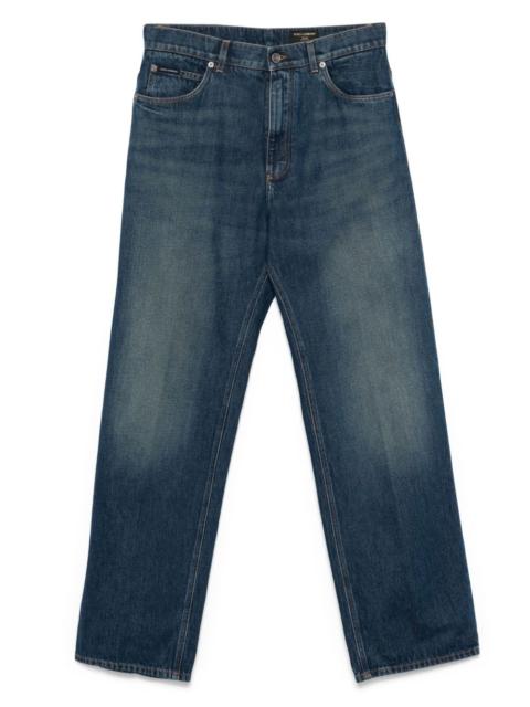 Dolce & Gabbana logo-patch jeans
