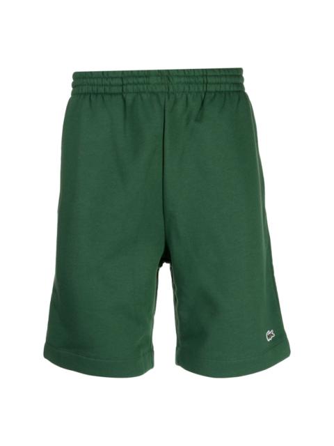 logo-patch cotton blend track shorts