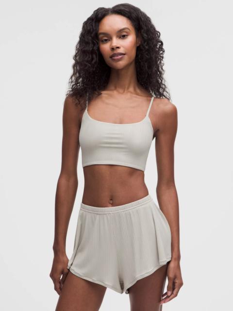lululemon UnderEase Cami Strap Ribbed Longline Bralette A–C Cups