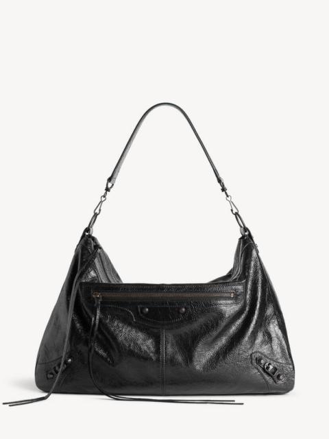 BALENCIAGA Men's Le City Moto Bag Large in Black