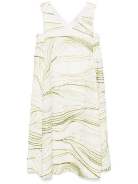 PESERICO herbal-print midi dress