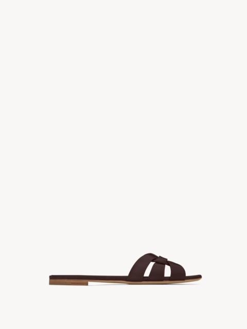 SAINT LAURENT TRIBUTE SANDALS IN SMOOTH LEATHER