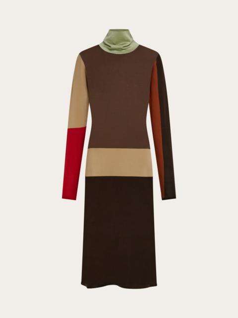 FERRAGAMO Block color dress