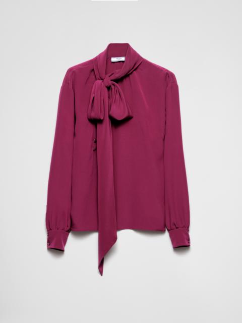 【送料&関税込】Prada Grape Crepe Blouse Prada Grape Crepe Blouse | italist | REVERSIBLE