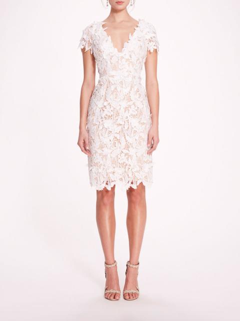 Marchesa ORGANIC LACE MINI DRESS