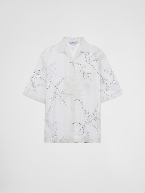 Prada Shirt with superimposed embroidery