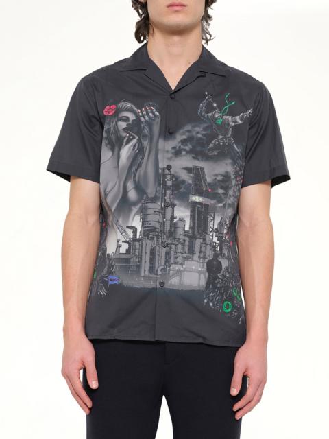 Lanvin Bowling Shirt in Black